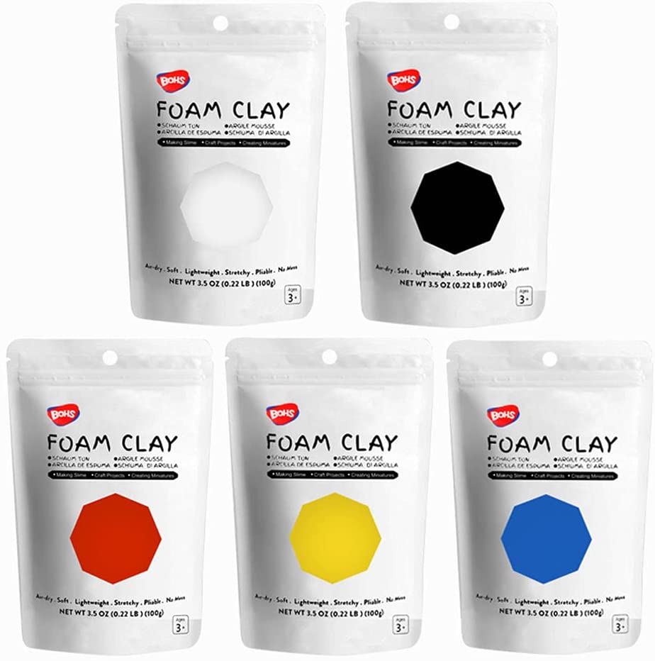 BOHS Blue Modeling Foam Clay - Squishy,Soft, Air Dry -for School Proje –  BOHS Toys