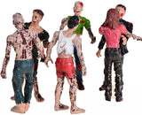 BOHS Zombie Dolls Action Figures Toys - Gift Package - Articulated Joints Miniature Model - 4 Inches - Pack of 6