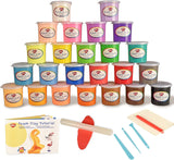 BOHS Squishy Slime and Modeling Foam Clay Kit for Kids, Air Dry, for School Arts & Crafts Project , 24 Colors ,1.76 OZ (50 Grams)/Color,Ages 3 & Up