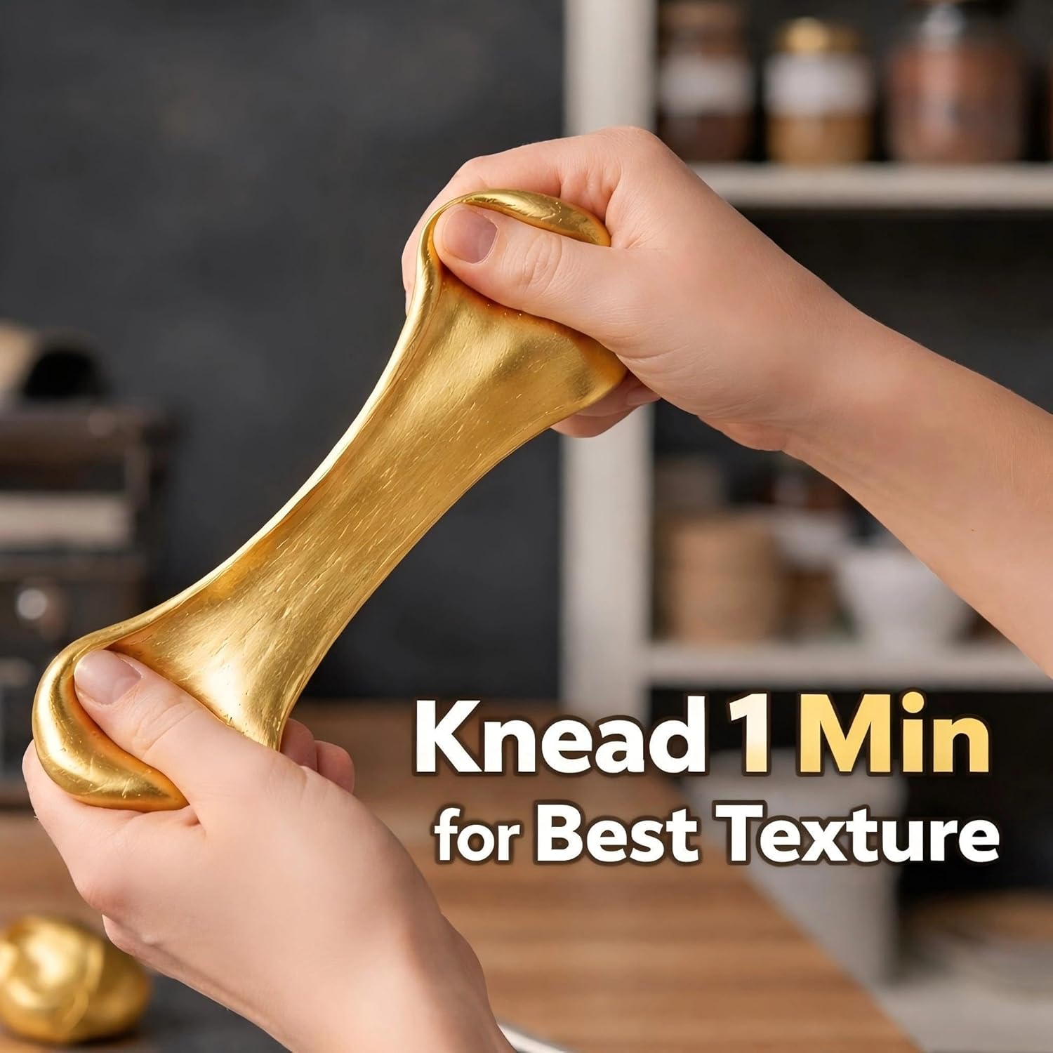 BOHS Golden Metallic Clay - 200g,Air Dry,Shiny - for Item Decoration, Figures,Props Sculpting Materials