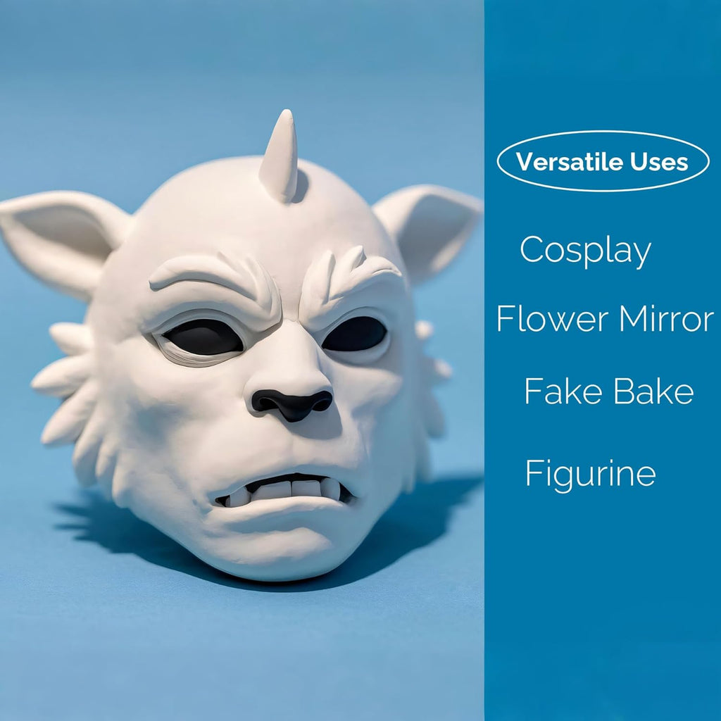 BOHS White Squishy Slime and Modeling Foam Clay, Air Dry, for School Arts & Crafts Project ,3 Pound/ 1.36 KG, Age 3 Years & up