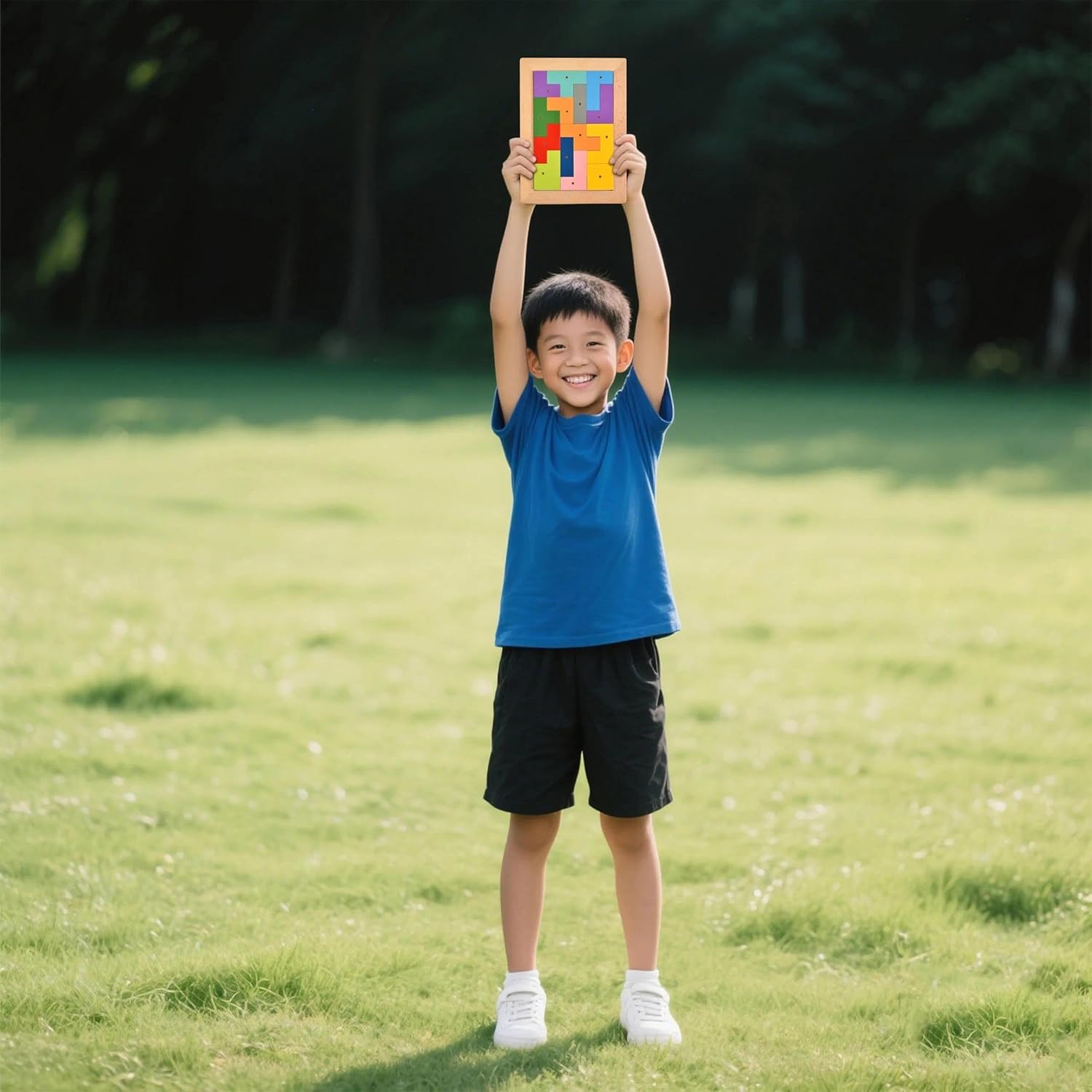 BOHS Wooden Magnetic Puzzle - Anti-Loss for Home and Travel Playing - Portable Russian Jigsaw Puzzle Brain Teaser Toy Gift for Kids