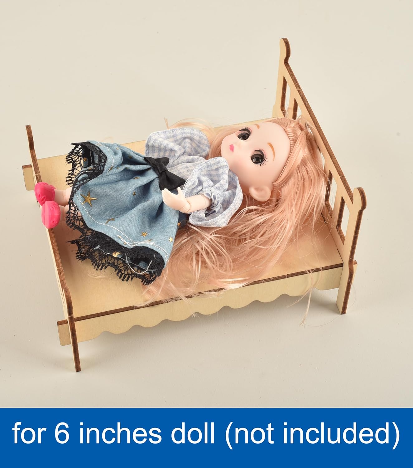 BOHS Scale 1:12 Dollhouse Furniture Set - Wooden 3D Puzzles - 28 PCS Dollhouse Furniture for Six Rooms