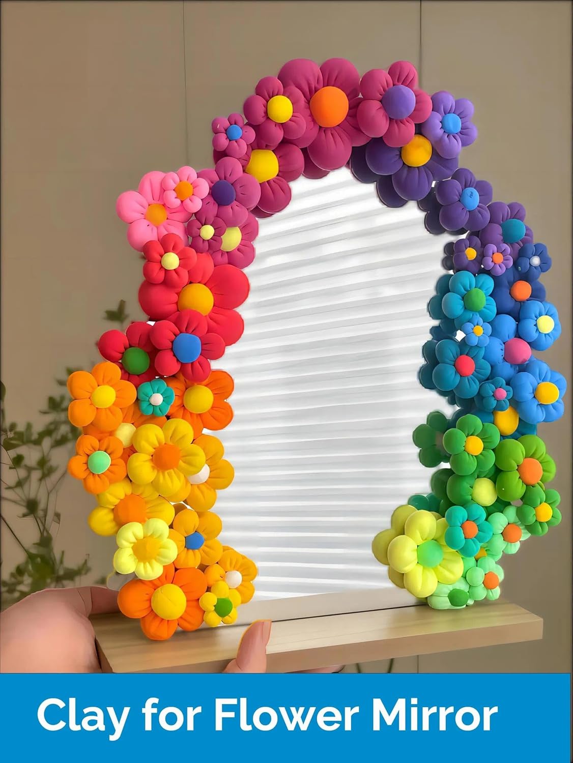 BOHS 24-Colors Foam Clay - for Cosplay,School Projects,Hand/Paw Print - Air Dry,Fine Texture,Pliable - 24 pcs,2.65 lbs,Ages 3 & Up