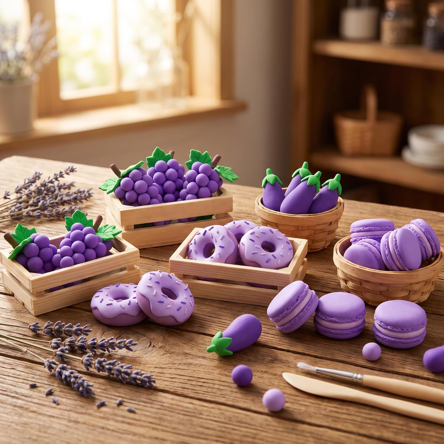 BOHS Violet Modeling Foam Clay - Squishy,Soft, Air Dry -for School Project,Cosplay,Fake Bake, Slime Supplies-1.1 Lbs/ 500 Grams BOHS Toys