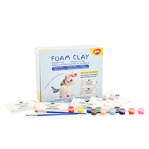 BOHS Foam Clay - Borax Free for Children Care - 30 Count Individual Pouches,0.5 OZ,White - Air Dry Clay for Modeling,Slime Clay,School Projects,Ages 3 & Up