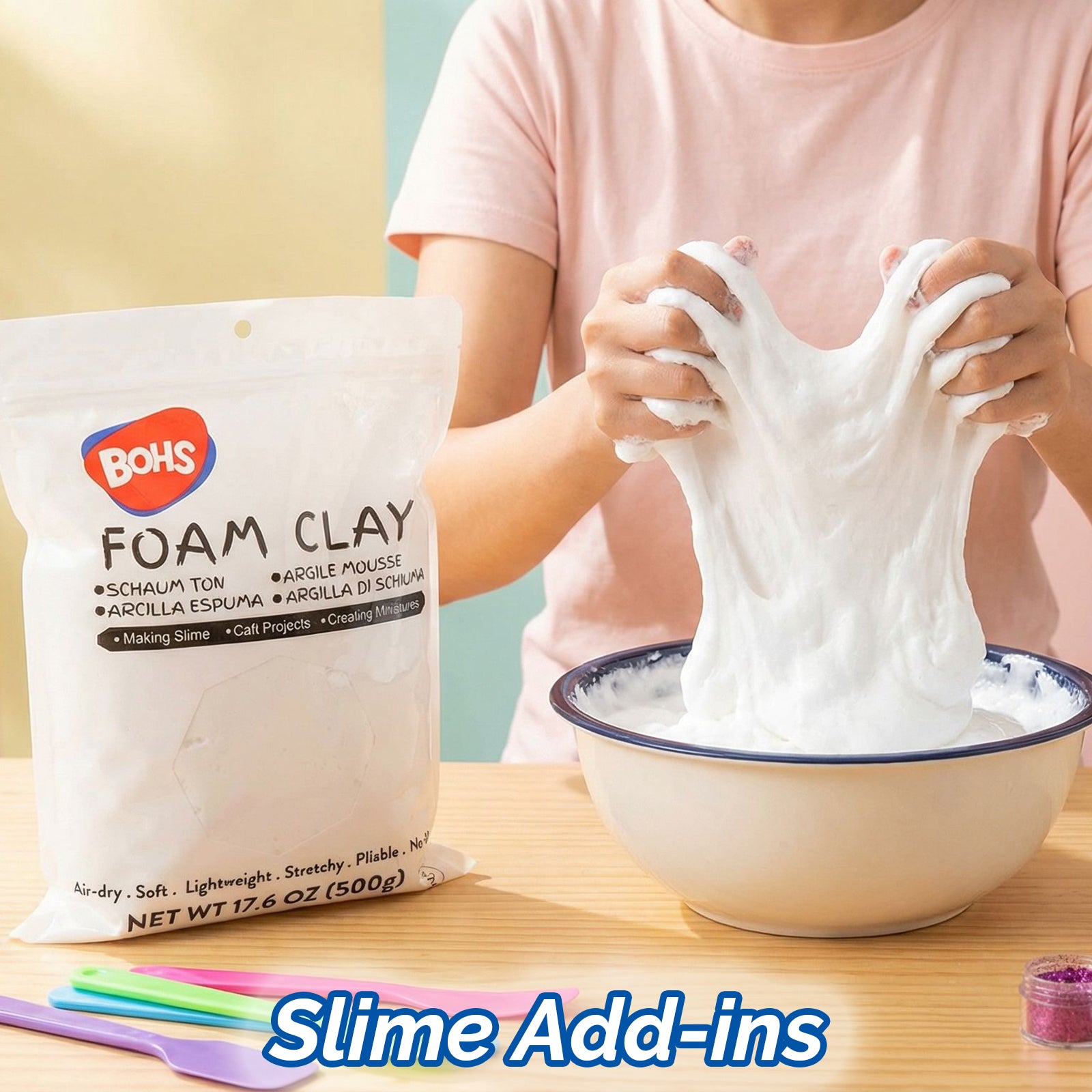 BOHS Foam Clay Lite,Wholesales-1.1 Lbs/ 500 Grams, Case of 36 Bags