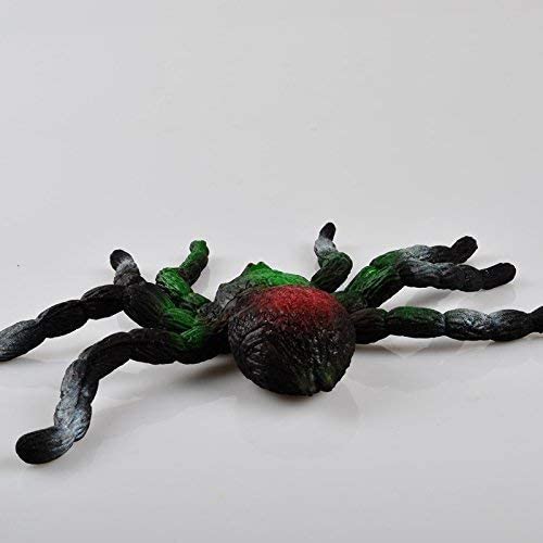 Realistic Squishy Spider - Halloween Prank Toy Scary Simulation Animal Model -Big Soft Stretchy- Stress Reliever