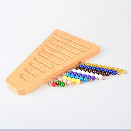 Montessori 1-10 Bead Stair with Holder - Montessori Math Manipulatives Materials - Preschool Learning Educational Toys