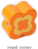 BOHS Caterpillar Lacing Block Beads - Toddler Learn Math Counting, Numbers and Shapes-  Early Development Toys