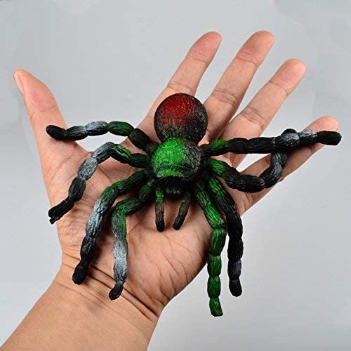 Realistic Squishy Spider - Halloween Prank Toy Scary Simulation Animal Model -Big Soft Stretchy- Stress Reliever