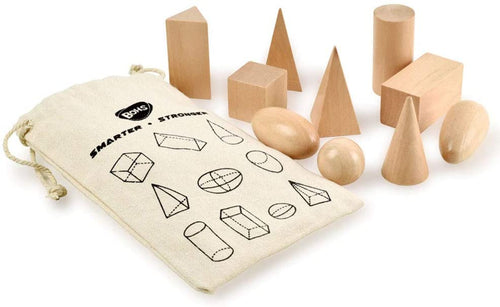 Wooden Geometric 3D Shapes