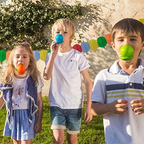 BOHS Egg and Spoon Race Game Set with Yolk - Backyard Lawn Family Fun - Field Fair Sport Christmas Party Toy for Kids