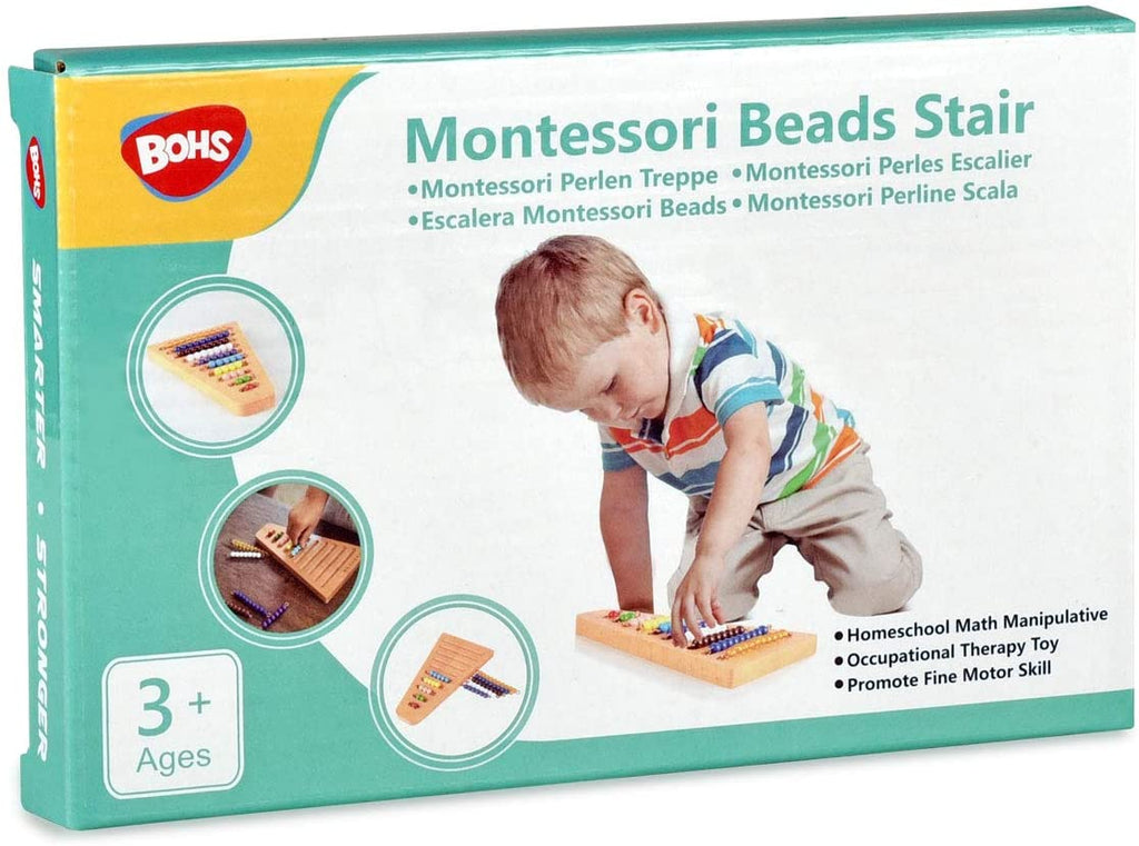 Montessori 1-10 Bead Stair with Holder - Montessori Math Manipulatives Materials - Preschool Learning Educational Toys