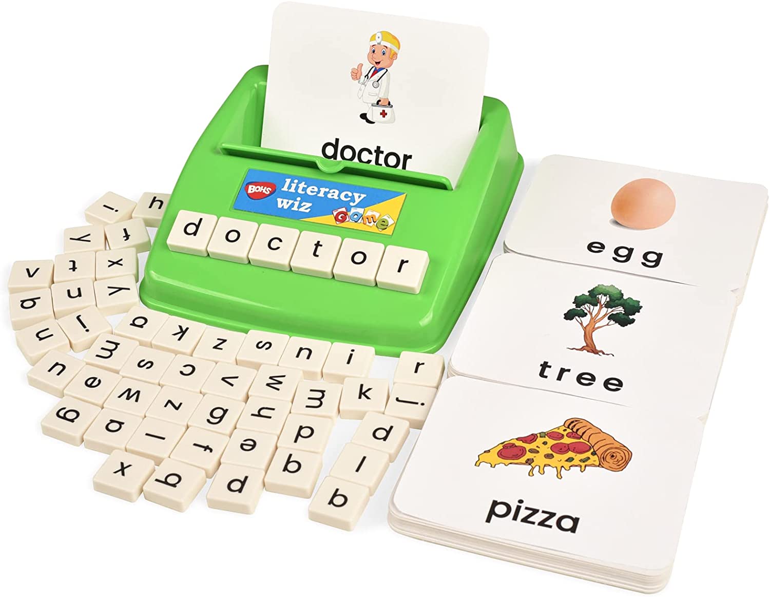 BOHS Literacy Wiz Fun Game -  Sight Words - 60 Flash Cards - Preschool Language Learning Educational Toys
