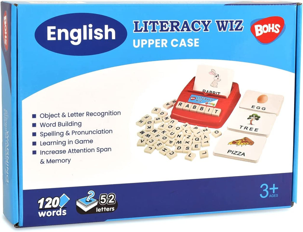 BOHS Literacy Wiz Fun Game -  Sight Words - 60 Flash Cards - Preschool Language Learning Educational Toys