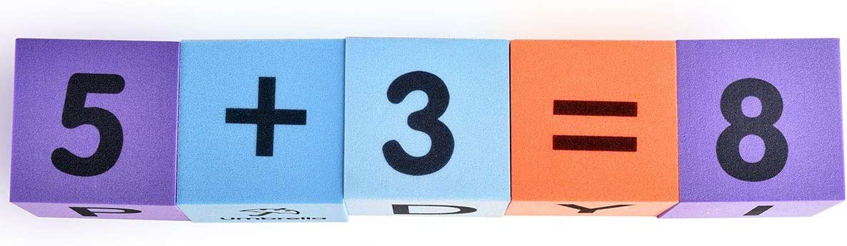 BOHS Foam Learning Blocks - Alphabets,Numbers,Shapes,Sight Words - Quiet,Safe and Float on Water Bathtub Toys,30pcs