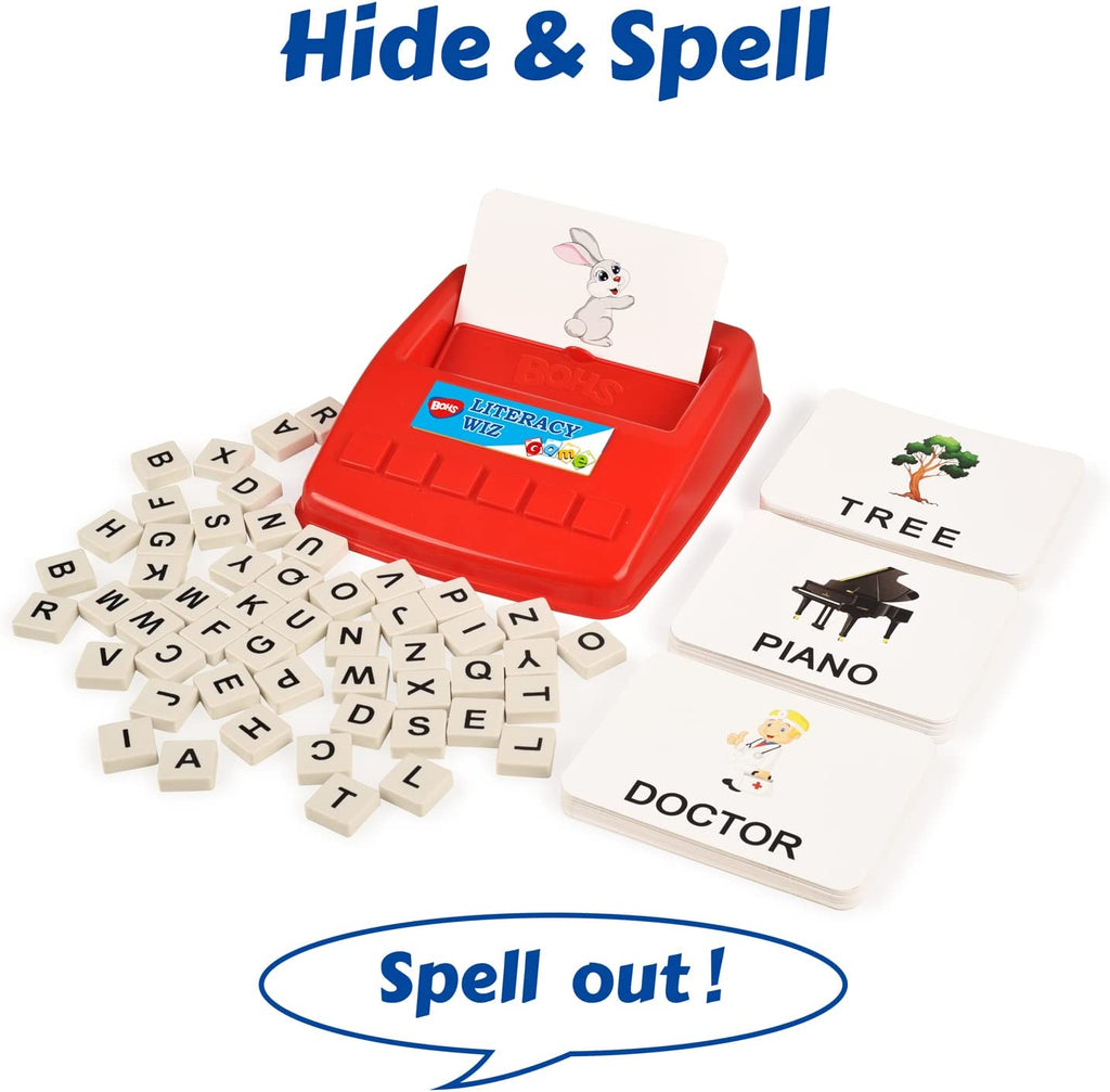 BOHS Literacy Wiz Fun Game -  Sight Words - 60 Flash Cards - Preschool Language Learning Educational Toys