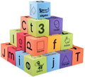 BOHS Foam Learning Blocks - Alphabets,Numbers,Shapes,Sight Words - Quiet,Safe and Float on Water Bathtub Toys,30pcs