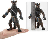 7.7 Inches Solid Werewolf Soldier Action Figure with 2 Weapons, Fantacy Model Toy - 19.5 Centimeters