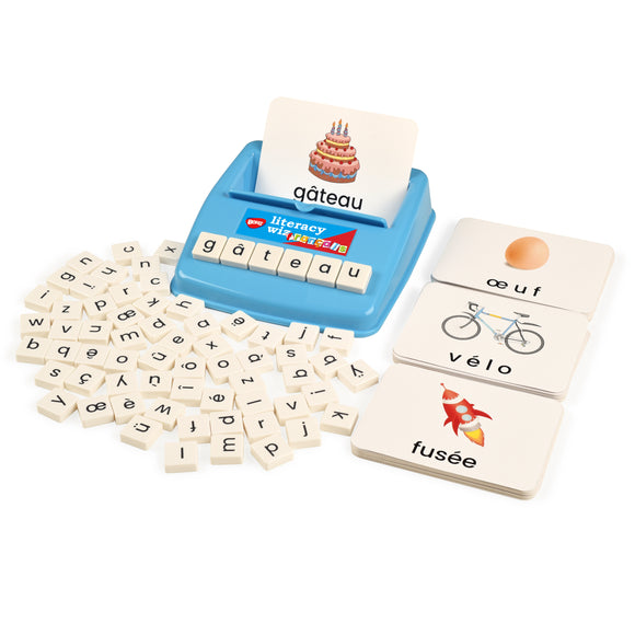 BOHS French Literacy Wiz Fun Game - Minúsculas Sight Words - 60 Flash Cards - Preescolar Aprendizaje de idiomas Juguetes educativos...