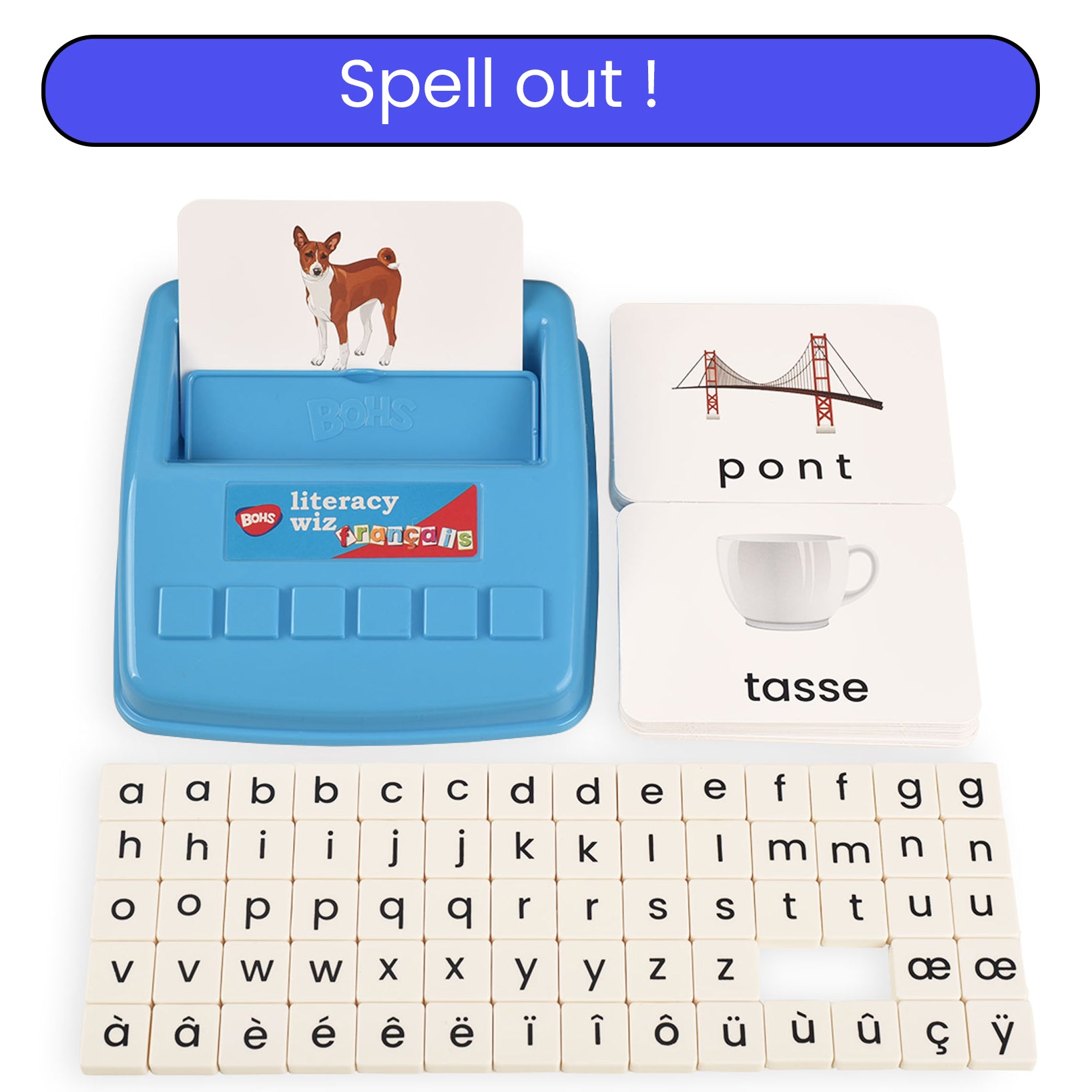 BOHS French Literacy Wiz Fun Game - Lower Case Sight Words - 60 Flash Cards - Preschool Language Learning Educational Toys…