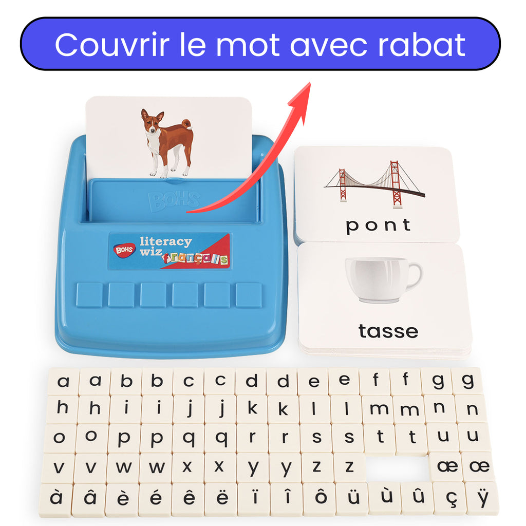 BOHS French Literacy Wiz Fun Game - Lower Case Sight Words - 60 Flash Cards - Preschool Language Learning Educational Toys…